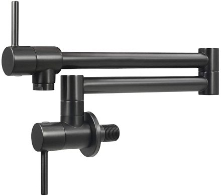 Pot Filler кран над плитой черный