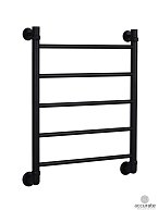 ОЛИМП полотенцесушитель водяной "Лесенка Прямая" чёрн.муар 500*800