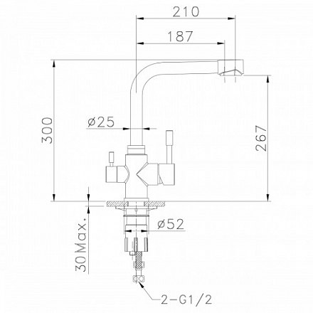 Смеситель для кухни LEMARK EXPERT LM5061G