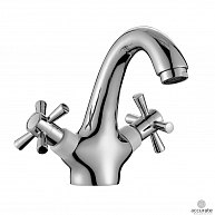 DecoRoom Смеситель двуручный для умывальника DR51011-White 