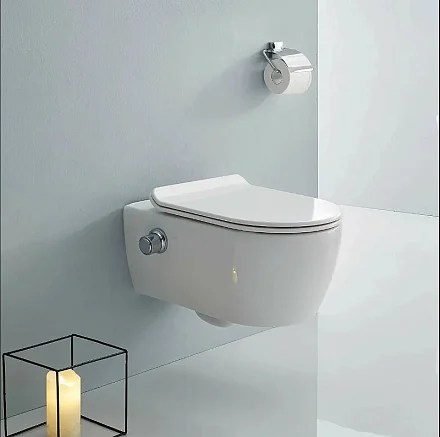 SSWW Унитаз-биде подвесной, белый CT2039V-B