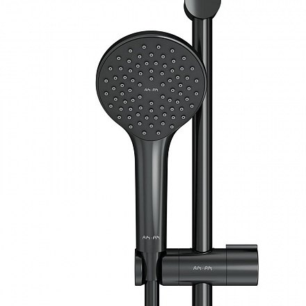 AmPm Душевой комплект Gem: ручной душ, штанга, шланг, черный F0190022 