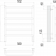 Полотенцесушитель Терминус Евромикс П6 500х650 электро (quick touch)