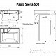 Paola Siena 500 раковина над стиральной машиной