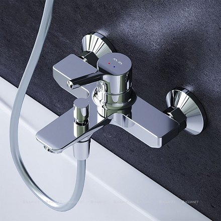 AmPm X-Joy S, смеситель для ванны, хром F85B10000