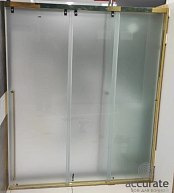 STELLA 140х200 см Душевое ограждение 7329 Золото