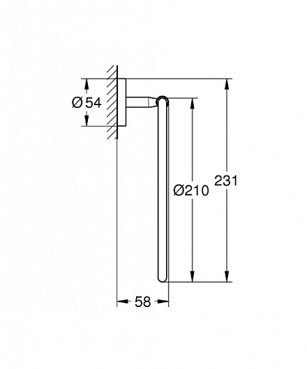 GROHE BauCosmopolitan Кольцо для полотенца (40460001)